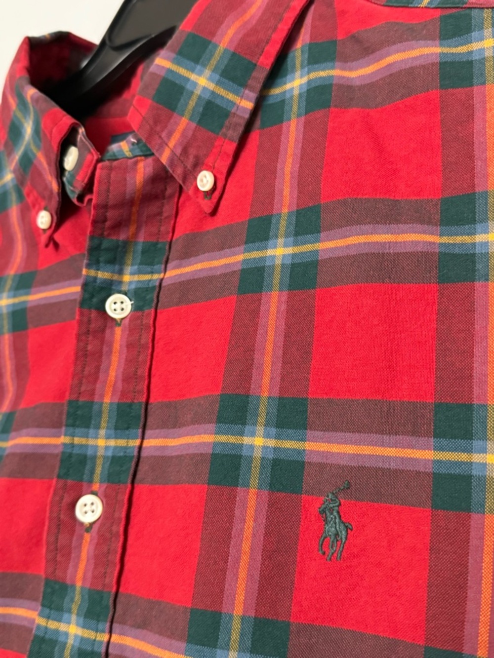 Ralph Lauren Red Plaid Button-Down XL Shirt
Excellent condition